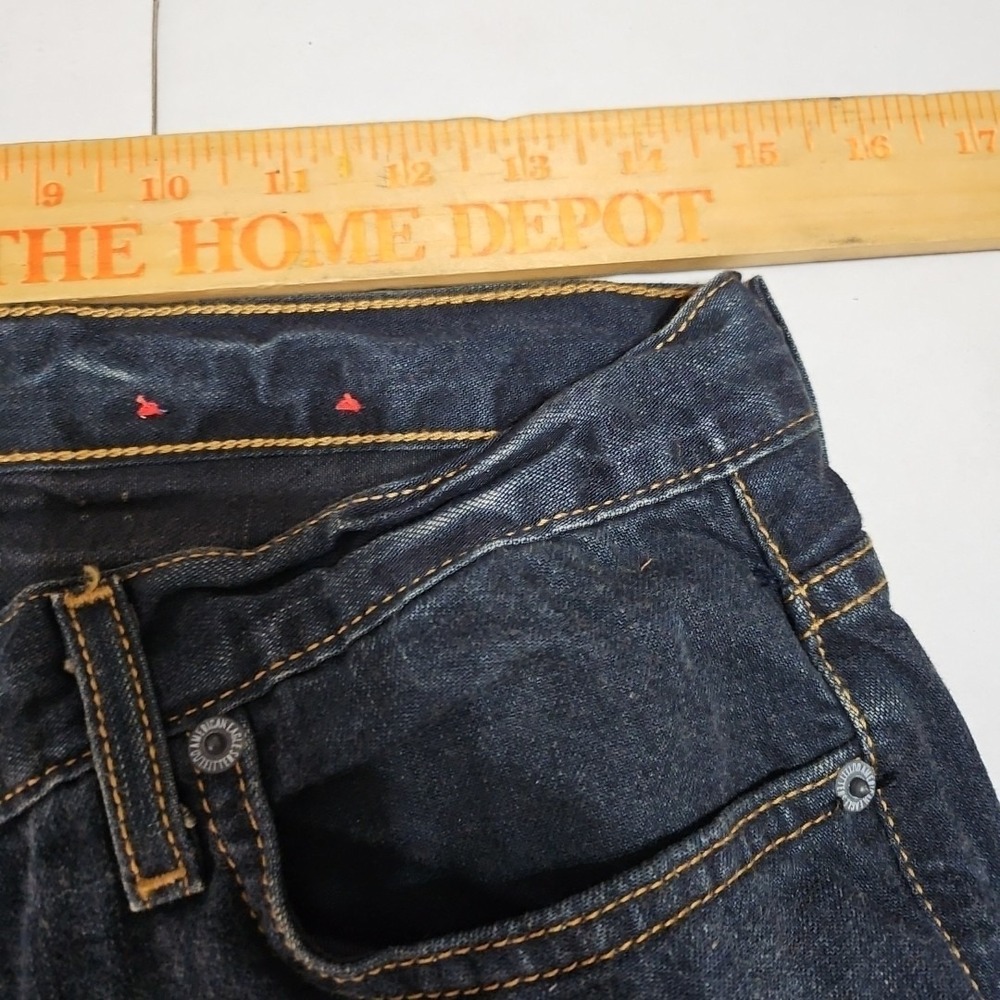 American Eagle Jeans Womens Size 8 Dark Wash Blue Bootcut Wide Leg - Picture 5 of 9